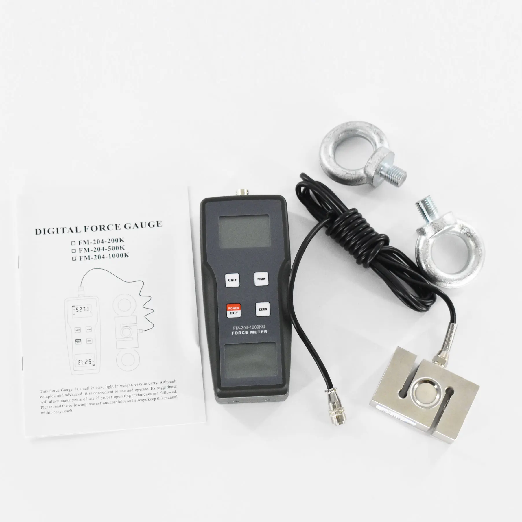 

FM-204-1000K цифровой измеритель тягового и толкающего усилия, используемый в электронике, строительной фурнитуре, текстиле, автозапчастях