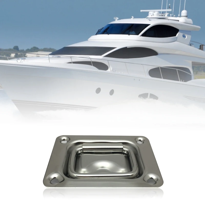 

Boat Flush Hatch Locker Cabinet Lift Pull Handle 304 Stainless Steel for Marine Yacht RV Camper Boat Accessories Marine