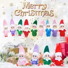 8 см милый Рождественский эльф, Детская кукла, оранжевый эльф, плюшевые игрушки, подвеска на рождественскую елку, украшение для дома, детские подарки на новый год