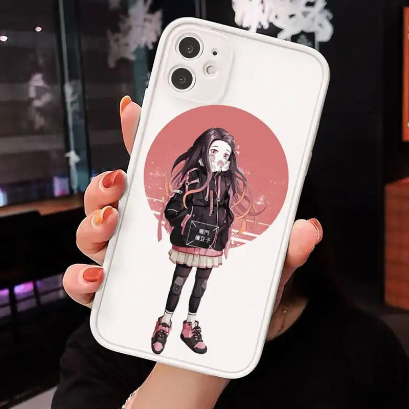 

Kamado Nezuko Kimetsu luxury Phone Case funda matte transparent For iphone 7 8 11 12 plus mini x xs xr pro max cover