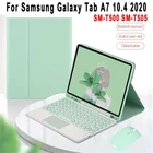 Клавиатура с чехлом для сенсорной панели для Samsung Galaxy Tab A7 10,4 2020, чехол для клавиатуры, искусственная кожа, чехол с мышью