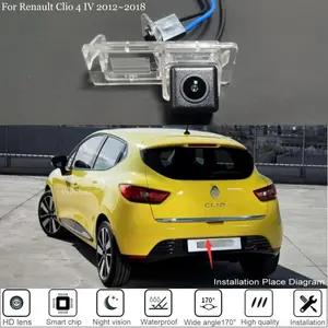 Задняя камера заднего вида для Renault Clio 4 IV 2012  2019 широкоугольная 170 водонепроницаемая CCD-камера ночного видения