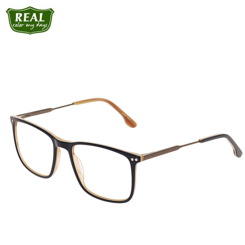 Ацетатные очки оправа для очков металлические ножки пэтчворк близорукости