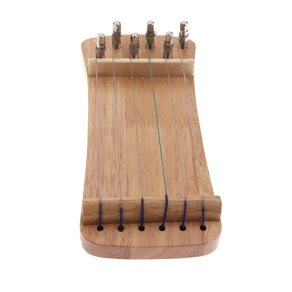Изысканный Твердый Деревянный Мини 6 струн guzheng китайский Zither ручной тренажер Гу Чжэн тренажер для тренировки пальцев