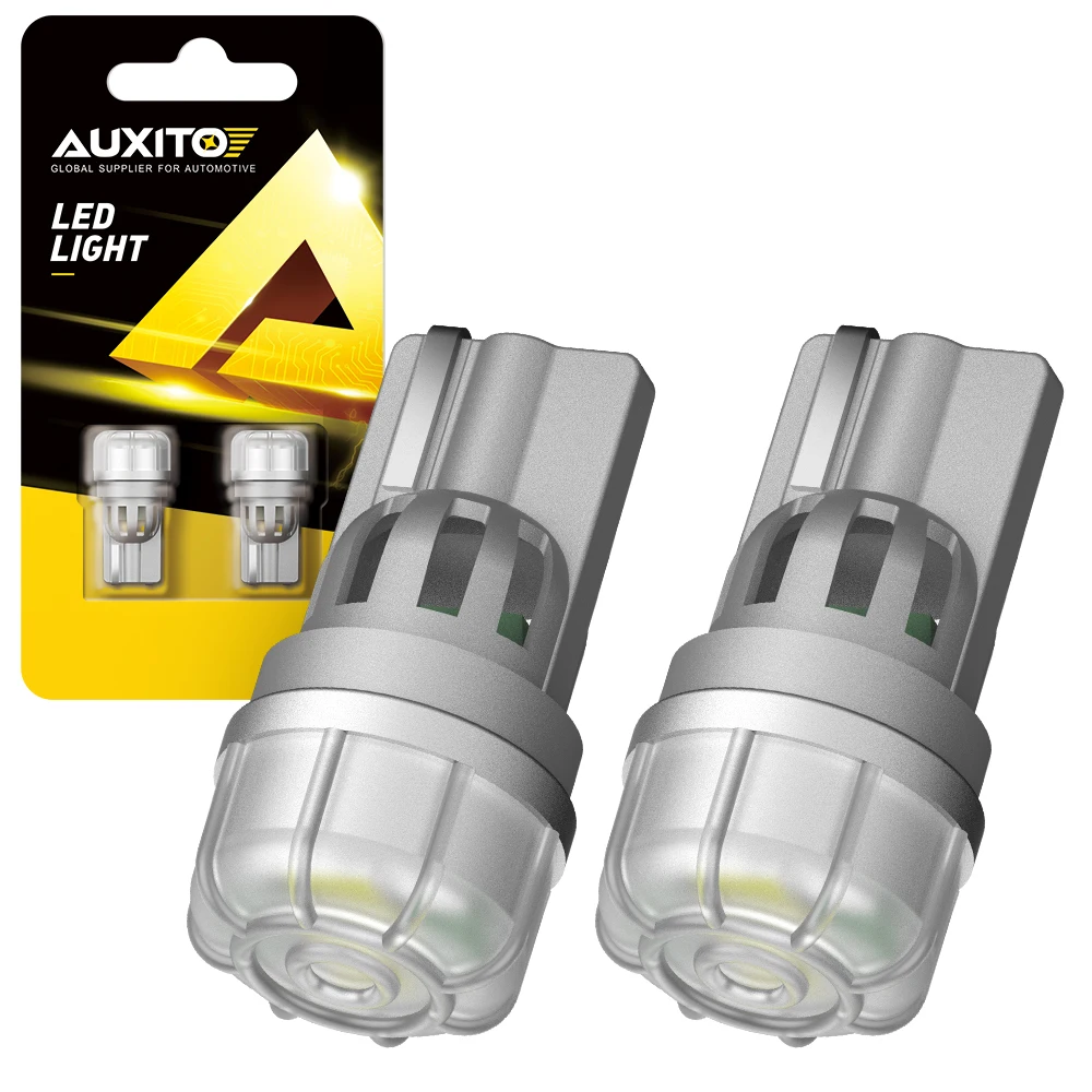 

AUXITO 2x NEW T10 W5W LED Bulbs 168 194 2825 LED 5630 SMD Lamp for Car Interior Lights Dome Trunk Reading Light Yellow White Red