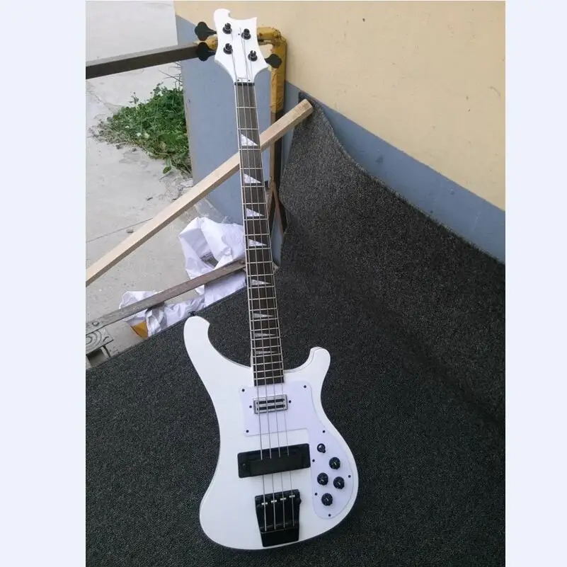 4 струнная Rickenback 4003 fireglo электрическая басовая белая строчная гитара Ric bass