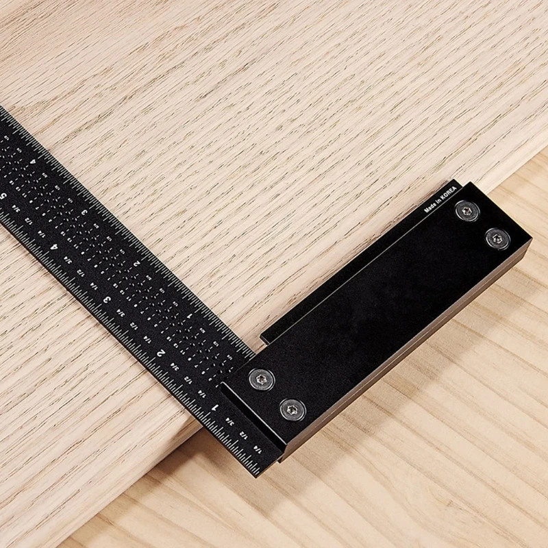 

Aluminum Signature Precision Square L Shape Woodworking Ruler Measuring Marking K3KD