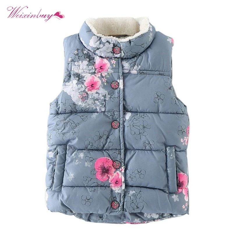 Осеннее детское пальто уличная одежда с цветочным принтом модные зимние куртки