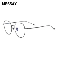 messay eyeglasses frames retro vintage optical titanium glasses frame myopia spectacle polygon prescription lens new ms85560