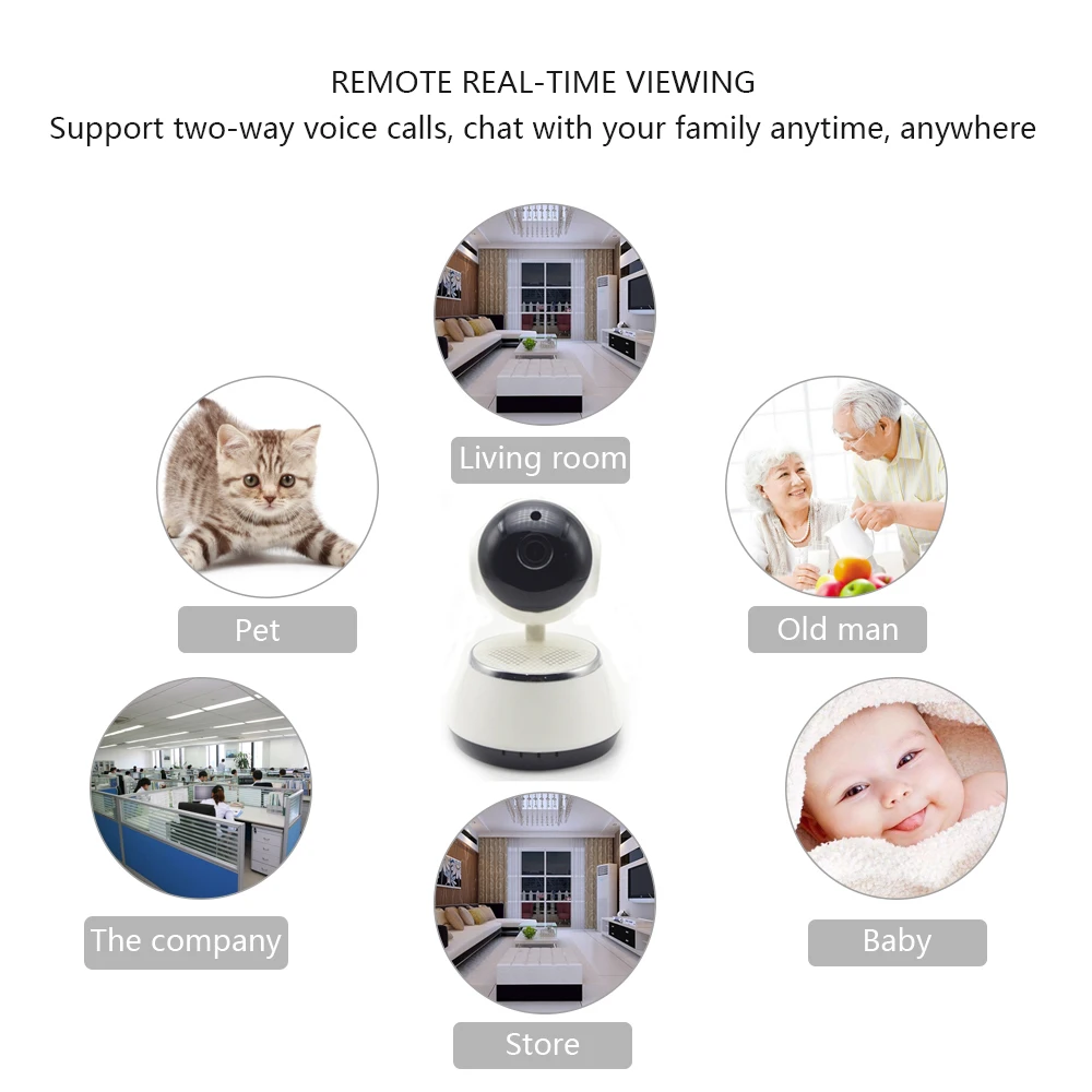 Видео Радионяня портативная WiFi IP камера 720P Беспроводная умная детская Аудио