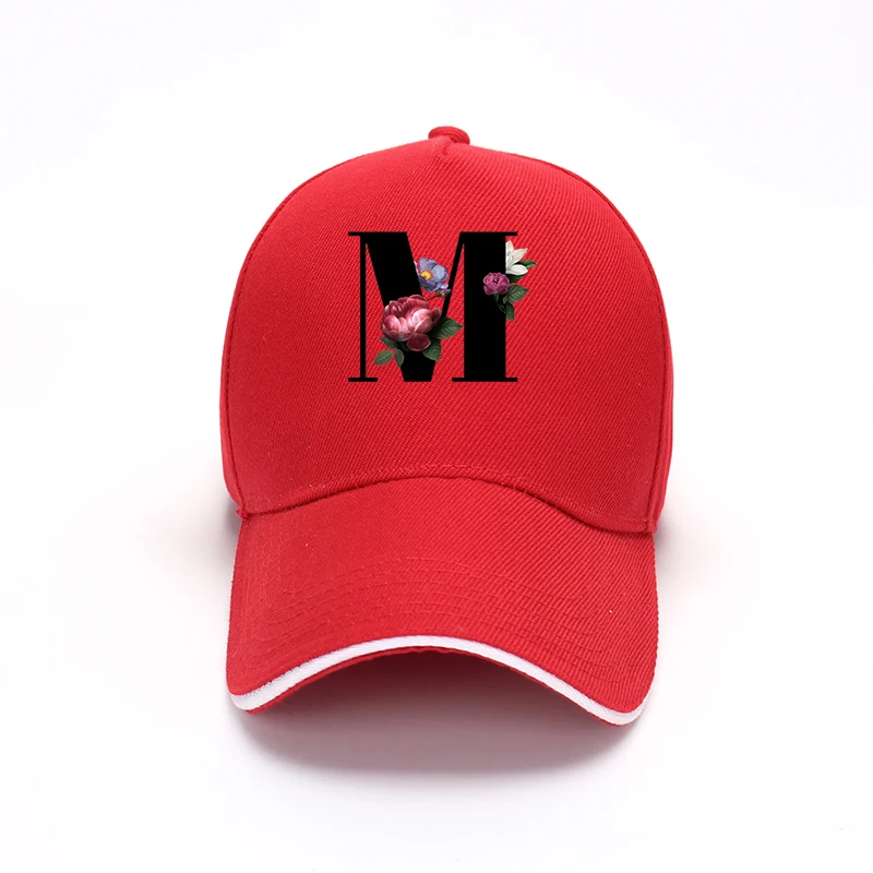 Бейсболка с надписью black и цветочным принтом кепка рыбака козырьком Спортивная