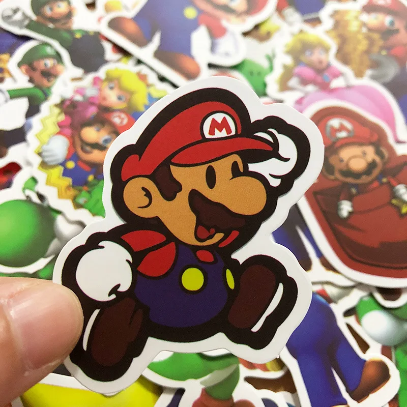 103050pcs anime mario game cartoon stickers diy skateboard luggage guitar laptop phone bottle decal graffiti sticker kid toy free global shipping