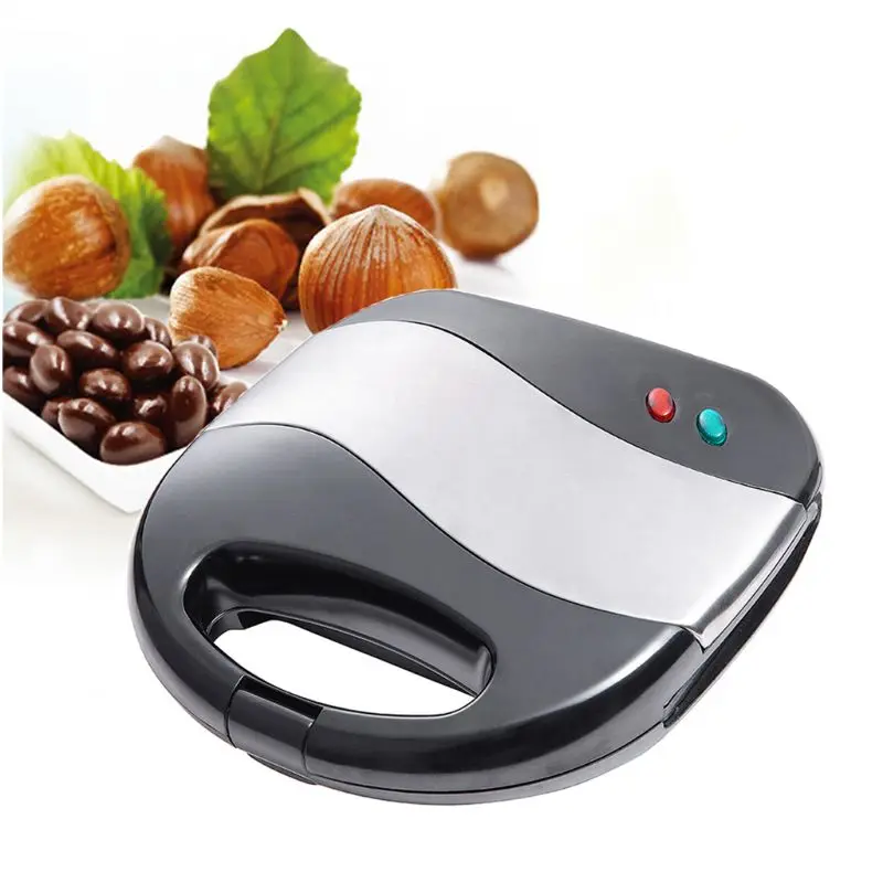 Маленький Электрический сэндвич тостер с европейской вилкой пресс