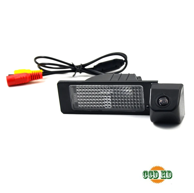 wire ccd ГОРЯЧАЯ Беспроводная Проводная HD CCD автомобильная парковочная камера заднего вида для Skoda Rapid VW Jetta Santana 2013 Водонепроницаемая камера ночного видения - Название цвета: wire ccd