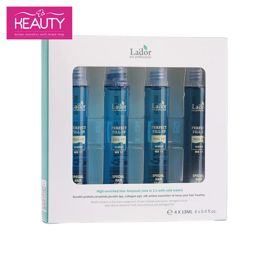 LADOR Perfect Hair fill-up Филлер для восстановления волос 13 мл*4 шт | Красота и здоровье