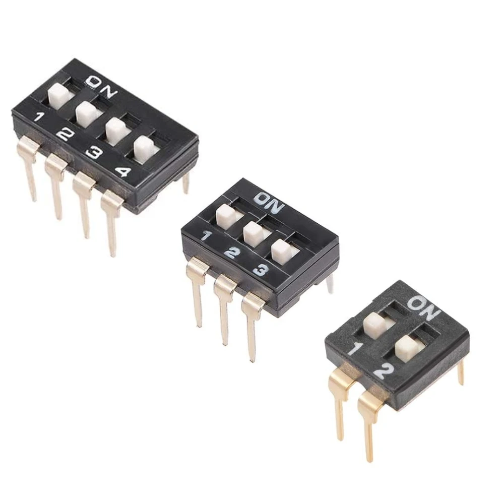 10 шт. 2 54 мм SMD DIP слайд Тип переключатель KI 1/2/3/4/5/6/8/10 позиции шаг для цепи макетов