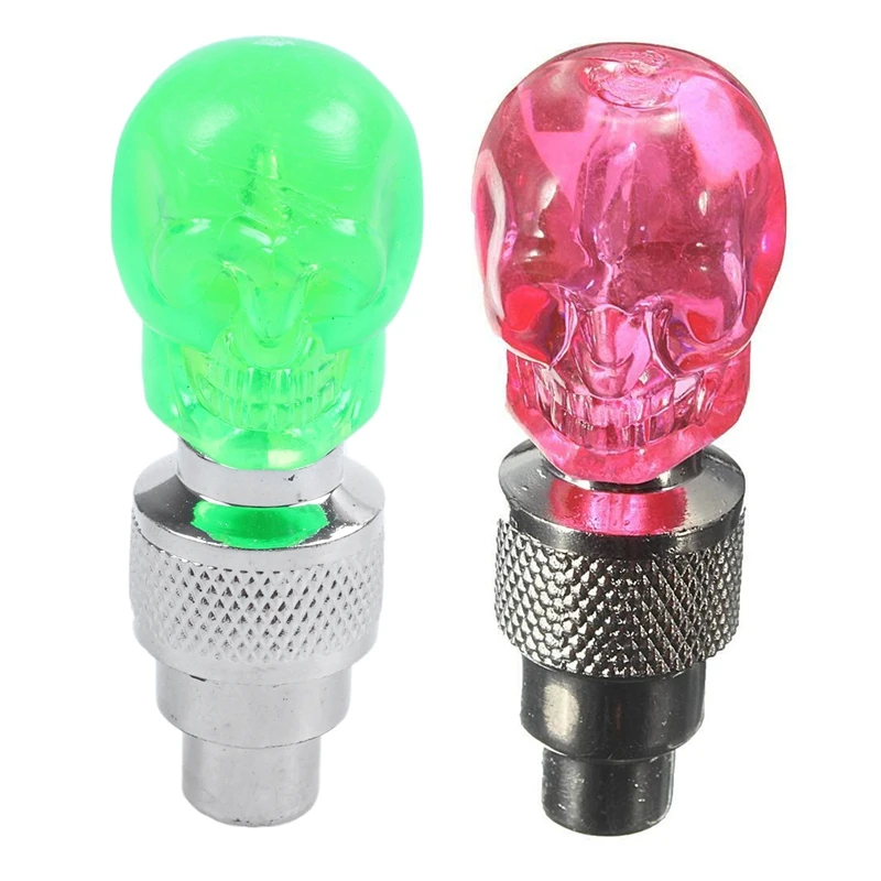 4x Valve Cap Wheel Tire LED Light Lamp for Motorcycle Bicycle Car Red &amp Green | Автомобили и мотоциклы
