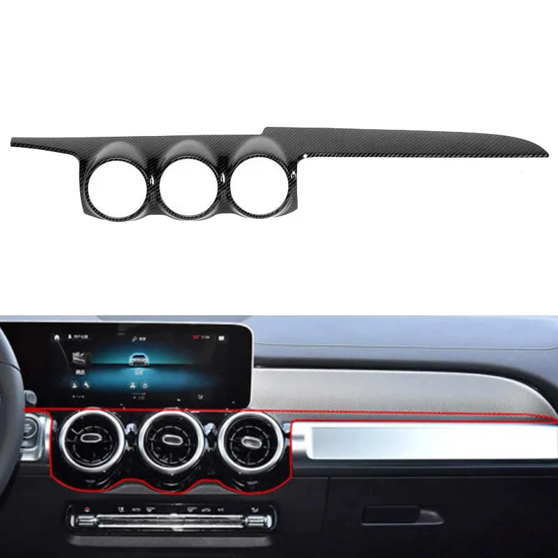 

Carbon Fiber Car Central Control Dashboard Air Vent Trim Cover for Mercedes Benz GLB X247 Class 2019 2020