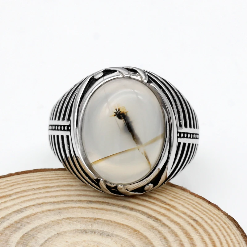 Мужское и женское кольцо из серебра 925 пробы с натуральным камнем|Кольца| |