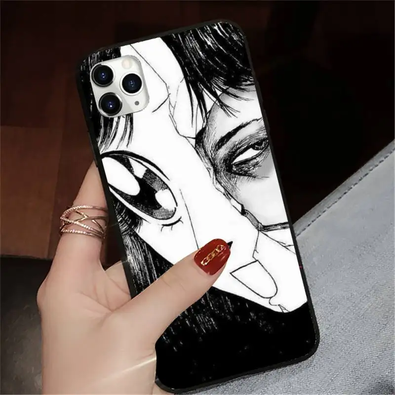 

Junji Ito Horror horror comic Phone Case for iPhone 11 12 mini pro XS MAX 8 7 6 6S Plus X 5S SE 2020 XR luxury design coque