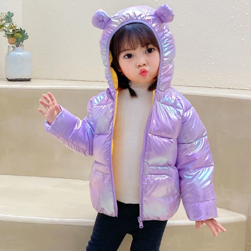 

0-4 Year Toddler Girl Clothes Spring Autumn Warm Hooded Children's Outerwear Cute Bear Baby Boys Jacket Newborn Birthday Present