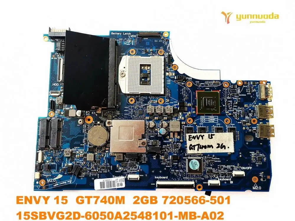 Оригинальная материнская плата для ноутбука HP ENVY 15 GT740M 2 Гб 720566-501 протестирована