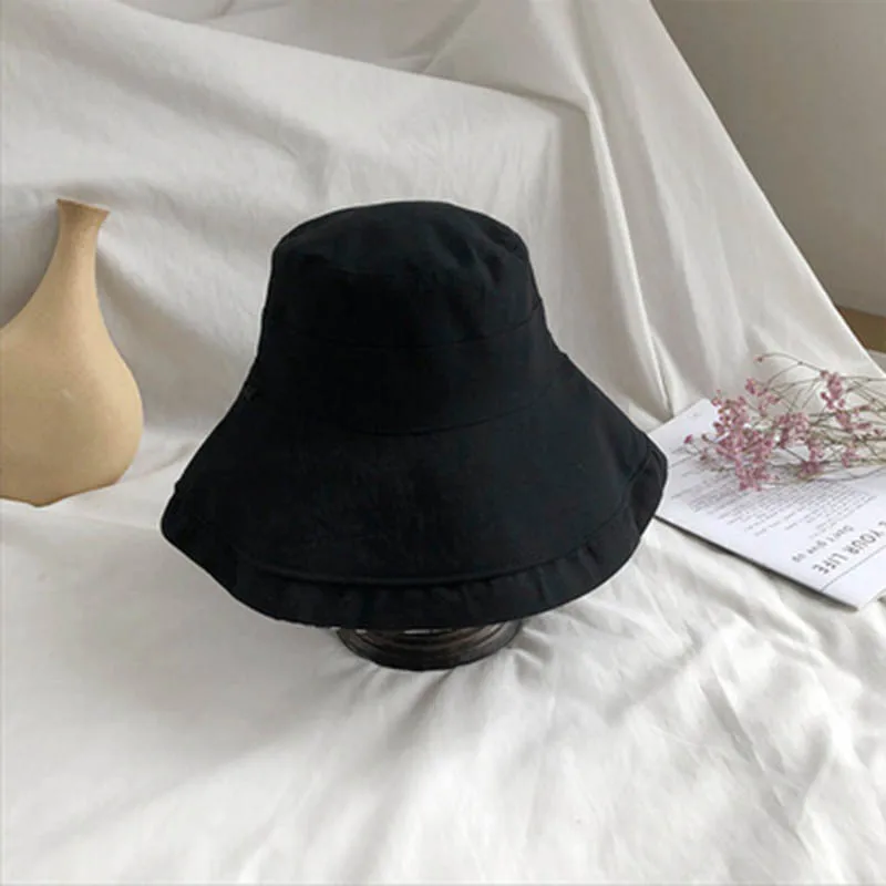 Double Side Fisherman's Hat UV Protection Packable Floppy Wide Brim Fashion Women Summer Caps Casual Bucket Sun Hat Korean Lady