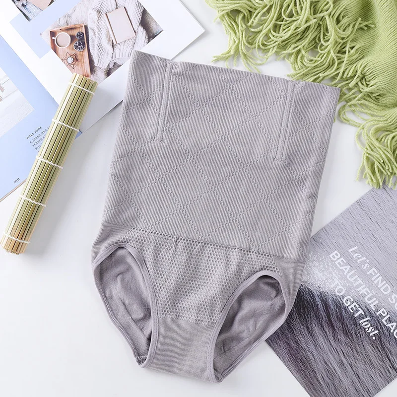 Женские трусы с высокой талией для похудения пояс моделирования тела дышащие