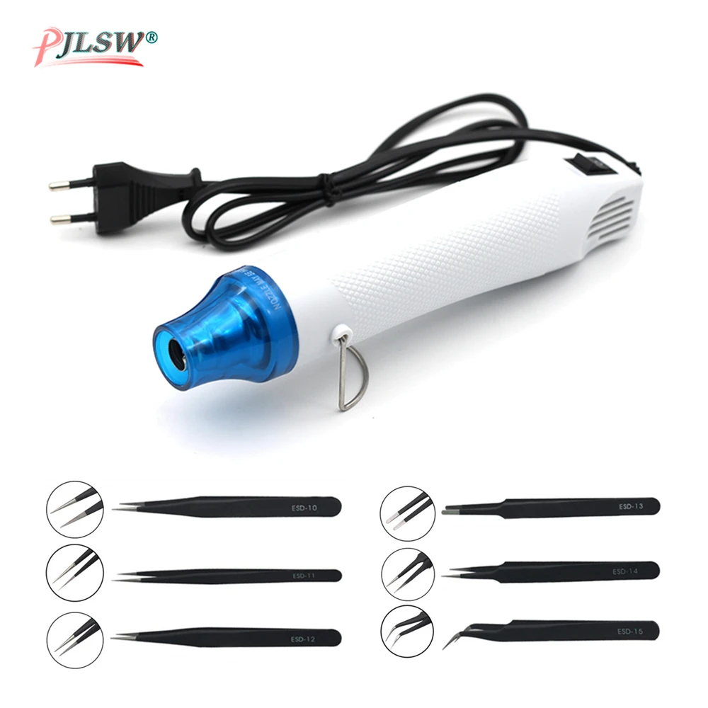 PJLSW DIY горячий Воздушный пистолет мощный инструмент для ремонта телефона фен для волос пайка поддерживающее сиденье термоусадочная пластиковая воздушная Тепловая пушка США/ЕС вилка