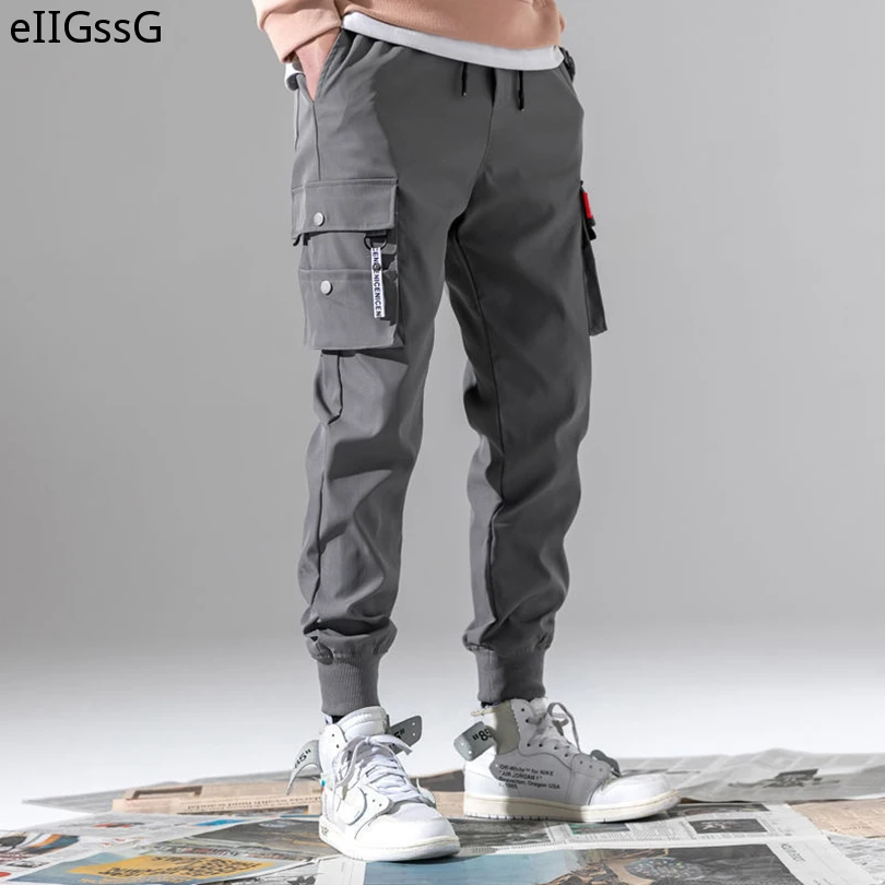 

2021Lightweight spring and summer thin sports pants men's tactical pants multi-pocket stretch boys jogging jogging casual pants
