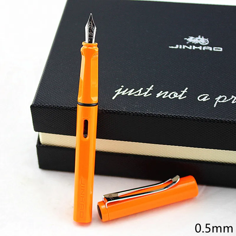 Jinhao 599 пластиковая перьевая ручка 4 вида цветов 0 38/0 5 мм каллиграфическая