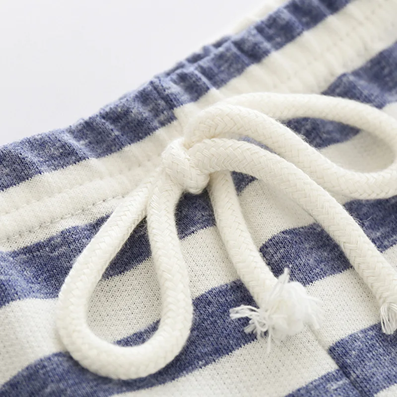 Детский спортивный костюм в полоску топ с капюшоном и штаны | Детская одежда