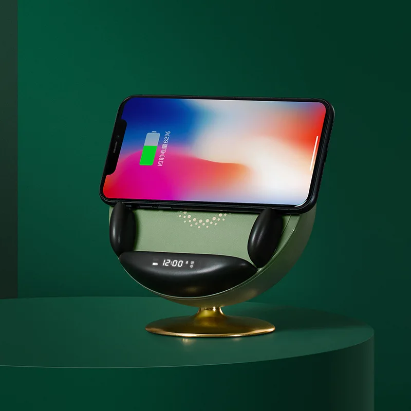 Беспроводной Bluetooth-динамик для дивана часы сабвуфер компьютерный настольный