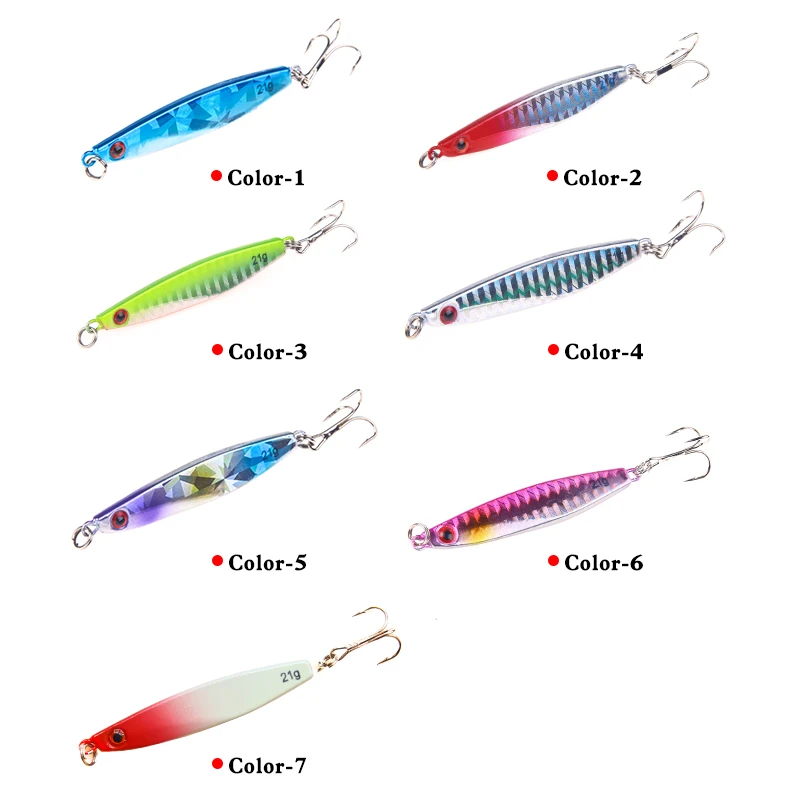 SEAPESCA 1 шт./партия металлическая рыболовная приманка для джига с колеблющейся