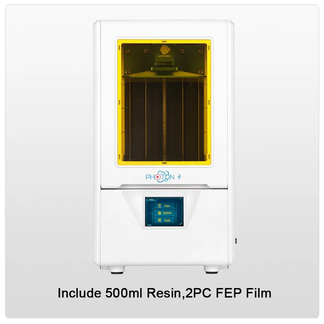 ANYCUBIC 3d принтер Фотон S SLA 3d принтер 2K экран 405nm УФ-фонарь принтера lcd теневая Маскировка 3d принтер комплект DIY - Цвет: Photon-S White