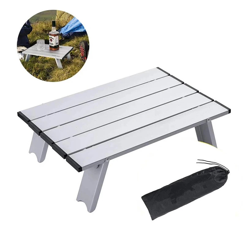 

Outdoor Ultralight Beach Picnic Folding Table With Carry Bag Portable Camping Tables Aluminium Alloy Travel Camping Equiment