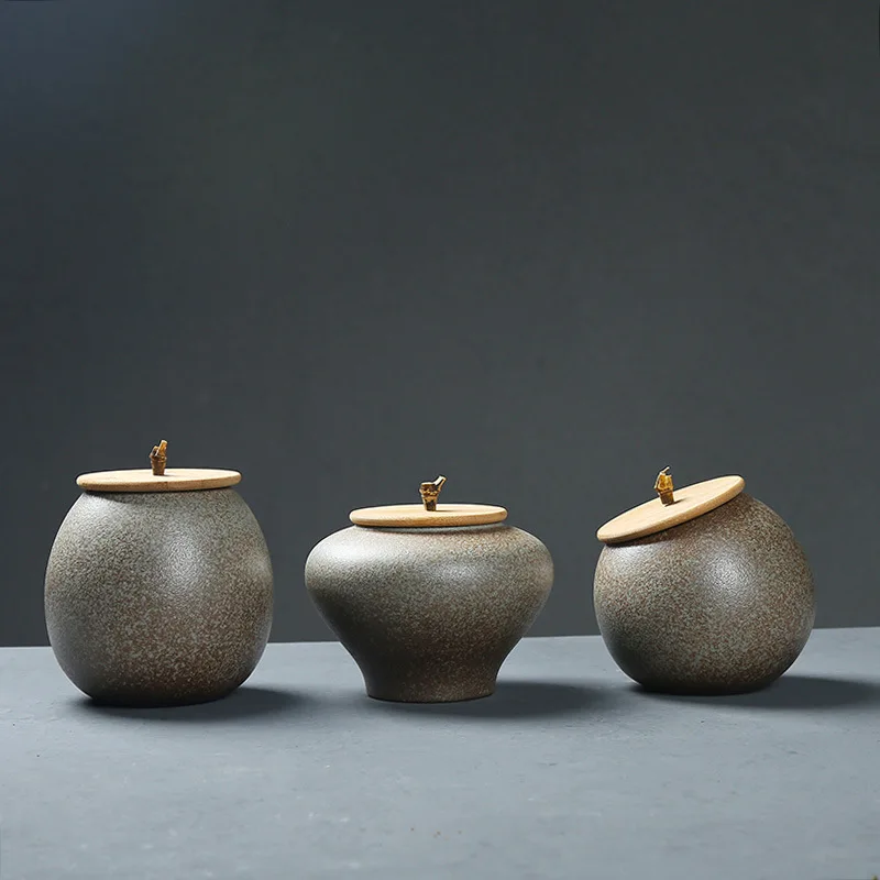 

Бамбуковая крышка, дневные банки, герметичные банки, большой и маленький чайный сервиз, чайная коробка, керамический чайник, чайный контейн...