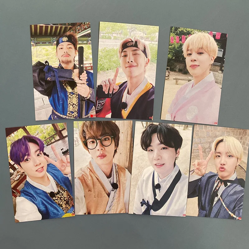 

7PCS/SET KPOP Bangtan Boys Variety Show Running Photocards SUGA JIN JIMIN RM LOMO Cards Postcard For Fans Collection Gifts J51