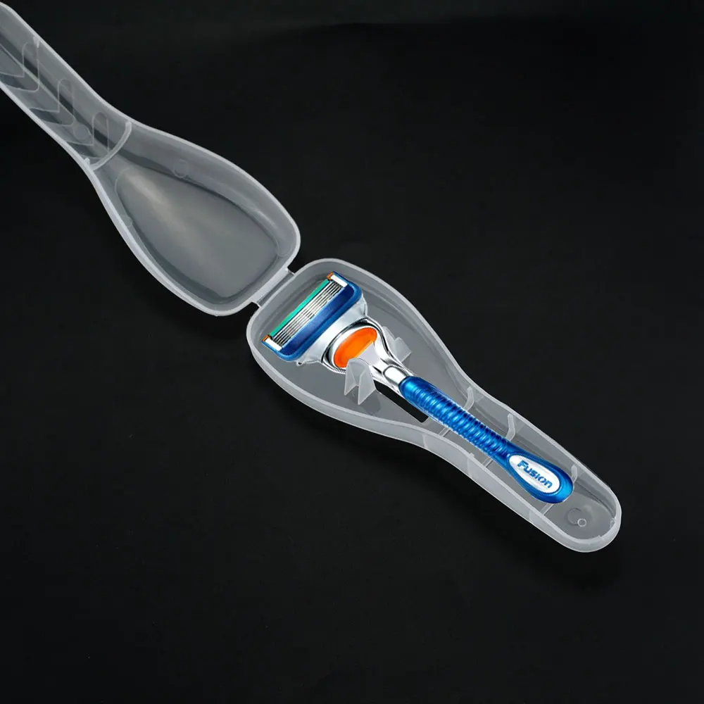 Портативный дорожный мужской контейнер для бритья 1 шт. пластиковый хранения