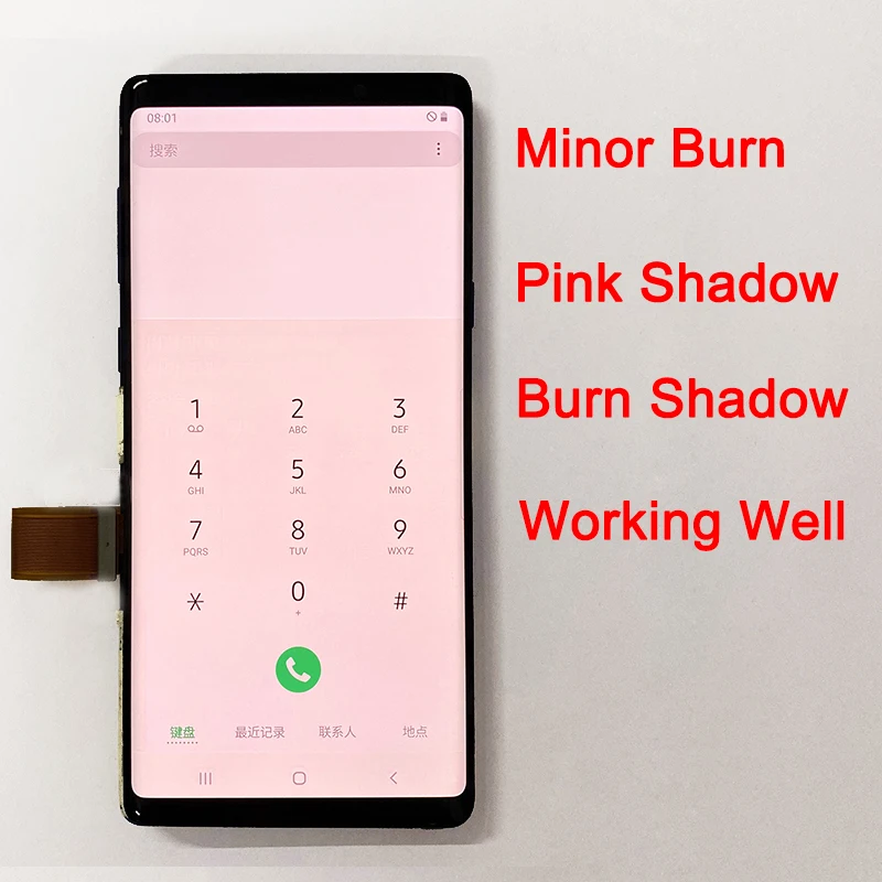 Pink Shade N960F Display For Samsung Galaxy Note 9 LCD Frame Super Amoled Note9 SM-N960U N960F/DS N960U Touch Screen | Мобильные