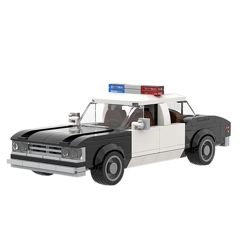 

MOC Die Hard 1979 Impalas Police Impala Car Bricks Model DIY Toys For Boys Birthday Gifts