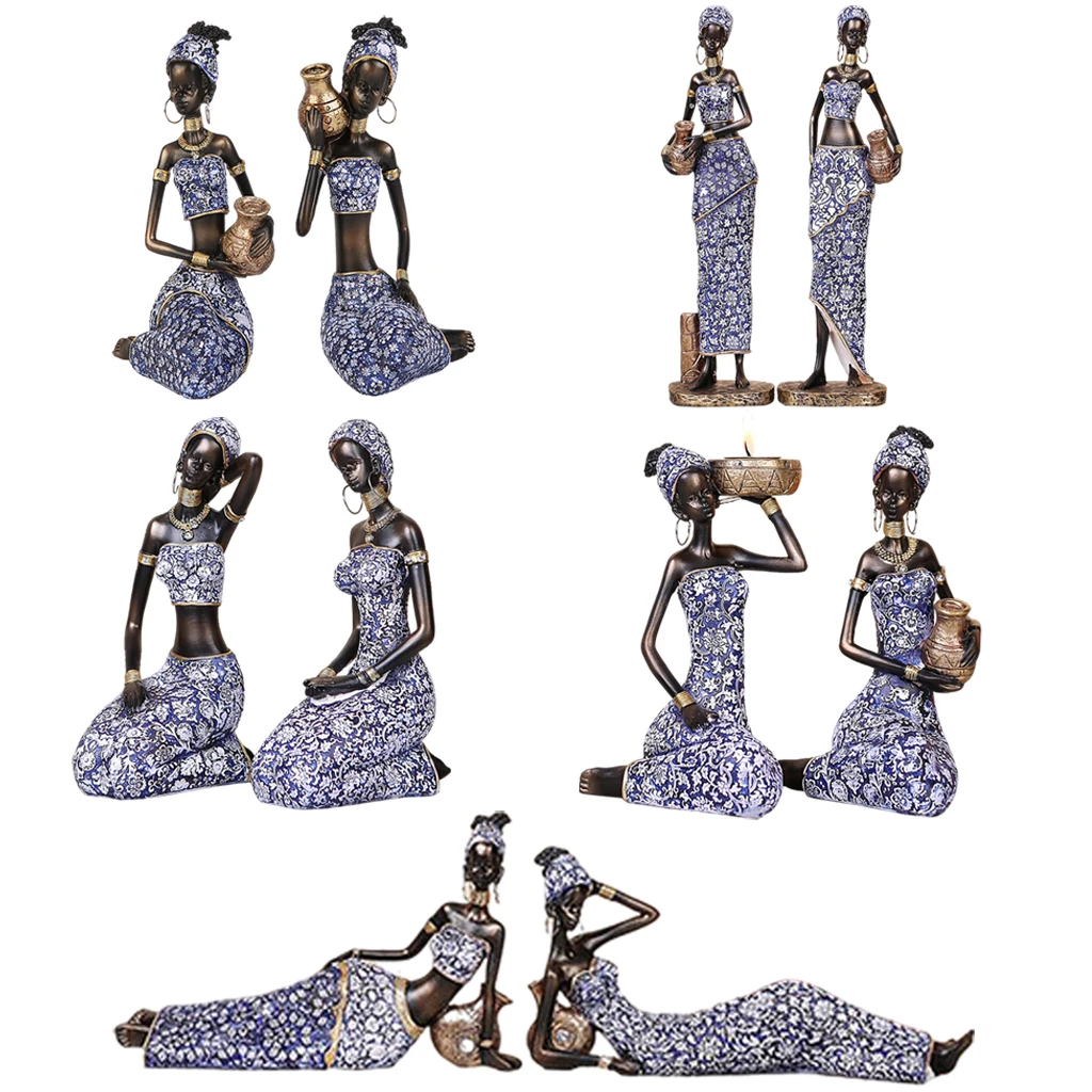 

Изысканная африканская Женская фигурка Tribal фигура женщины для домашнего офиса, декора