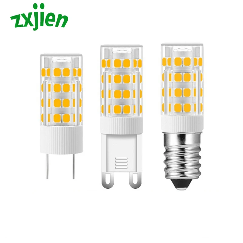 

G4 G9 E14 LED Light Bulbs AC220V Warm/Cold White 7W LED Lamp SMD2835 High Bright Ceramic Corn Lamp Spotlight Chandelier Lighting