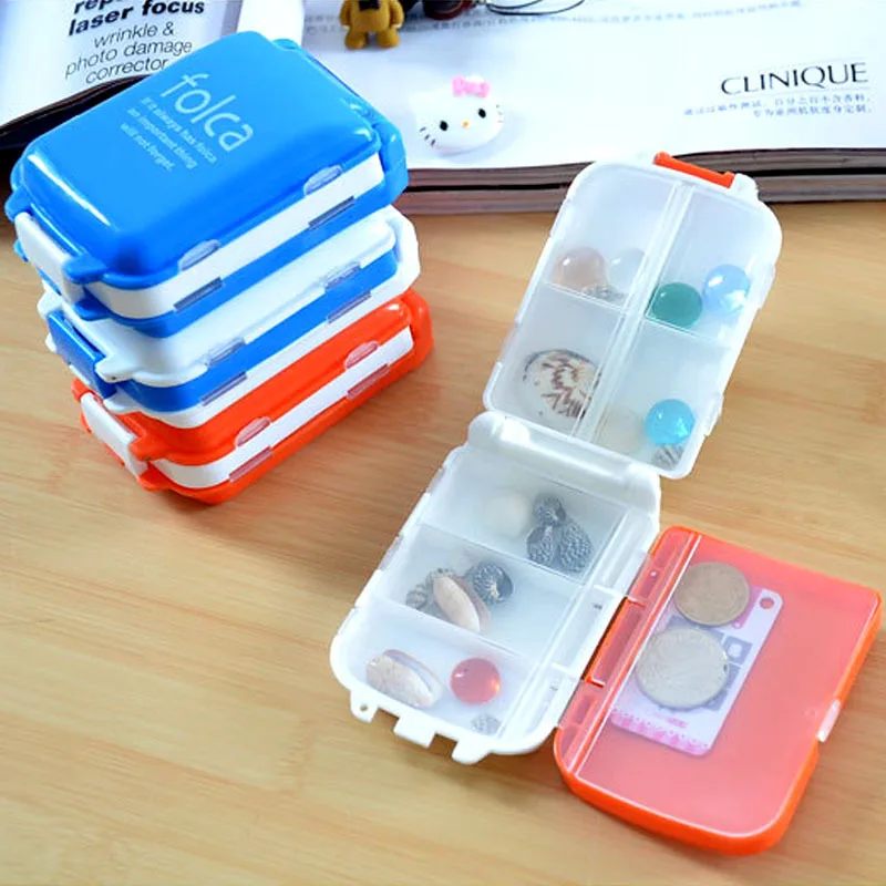 New Weekly Sort Folding Vitamin Medicine Pill Box Makeup Storage Case Container#ZH065