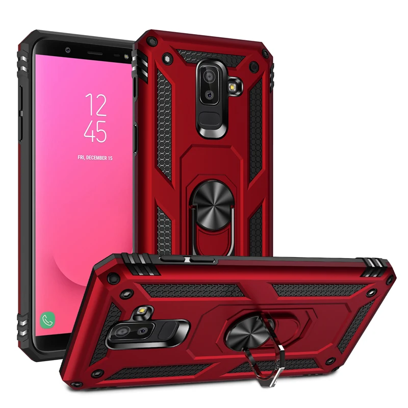 Роскошный армированный чехол для Samsung Galaxy J8 A6 Plus Жесткий Чехол из поликарбоната с