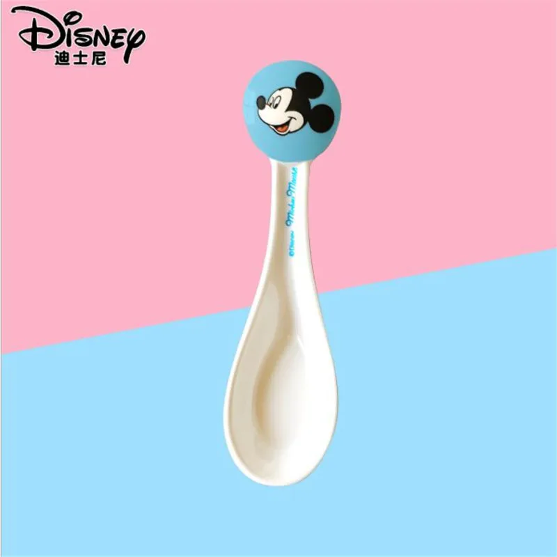 

Disney Anime Pattern Baby Tableware Rice Spoon Soup Spoon Mickey Mouse Minnie Children Tableware Action Figure Family Party Toys