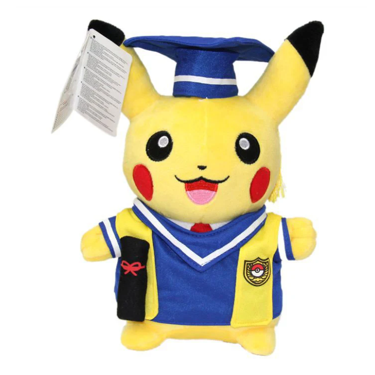 

28 Cm Pokemon Pikachu Plush Toy Graduation Doctor Service Pikachu Cartoon Anime Surrounding Doll Girl Gift Child Birthday Gift