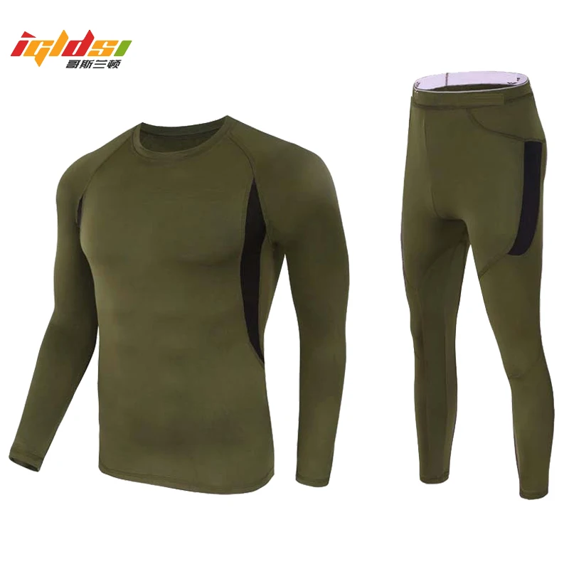 

Men's Thermal Winter Fleece Tactical Underwear Uniforms Military Army Polartec Compression Underwear Clothing Lightweight Sets