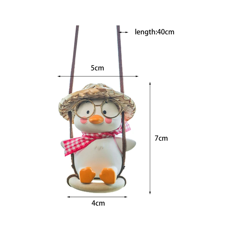 Автомобильная подвеска милые аниме качели в виде маленькой утки подвесные