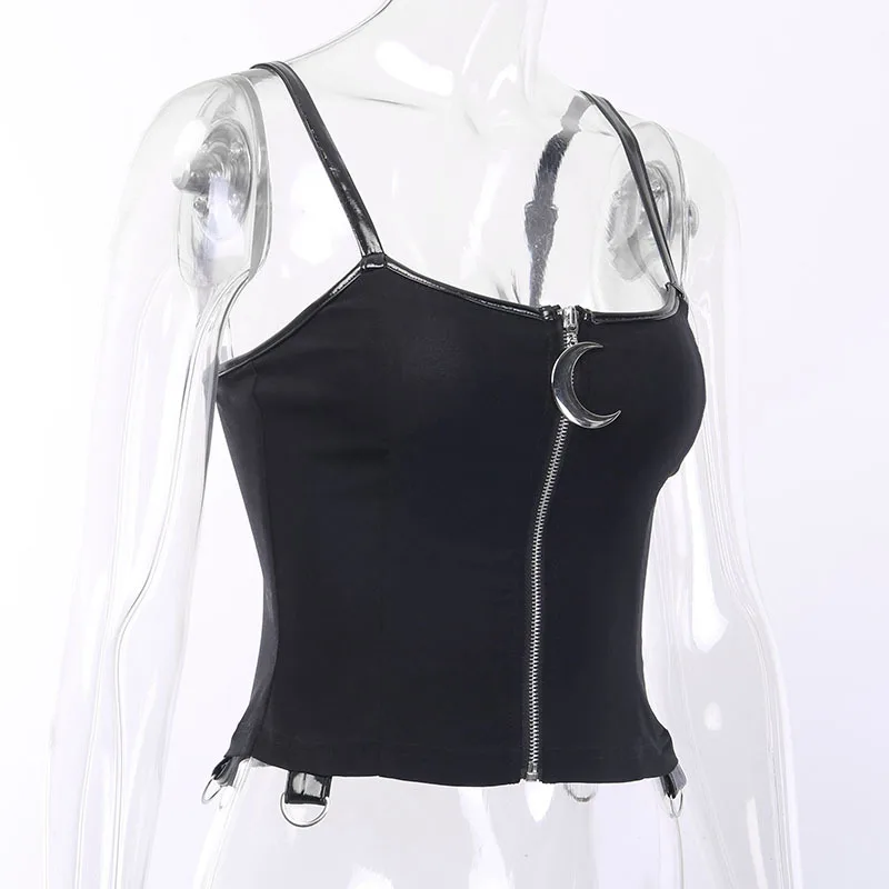 Летние готические уличные шикарные сексуальные Клубные панк черный кулон с